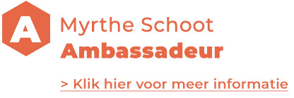 Myrthe Schoot - Ambassadeur. Klik hier voor meer inofrmatie.